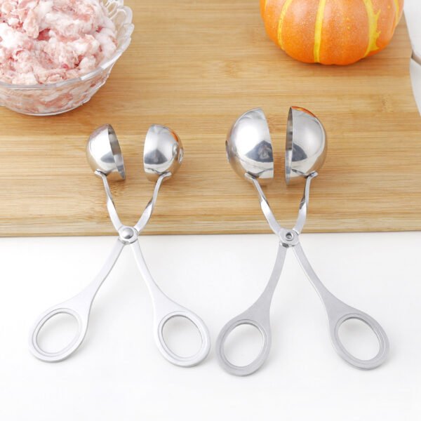 Meatball Maker Tool Clip Fish Meat Rice Ball Making Mold Tools Stainless Steel Meat Baller Tongs Kitchen Gadgets – Image 4