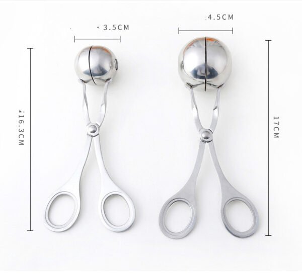 Meatball Maker Tool Clip Fish Meat Rice Ball Making Mold Tools Stainless Steel Meat Baller Tongs Kitchen Gadgets – Image 8