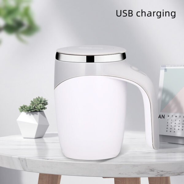 Rechargeable Model Automatic Stirring Cup Coffee Cup High Value Electric Stirring Cup Lazy Milkshake Rotating Magnetic Water Cup – Image 2