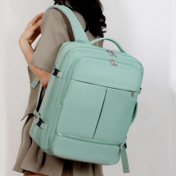 Large Capacity Backpack For Women Men Multiple Pockets And Zippers Versatile Computer Bags Business Travel Backpack – Image 6