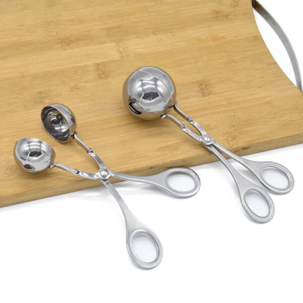 Meatball Maker Tool Clip Fish Meat Rice Ball Making Mold Tools Stainless Steel Meat Baller Tongs Kitchen Gadgets – Image 3